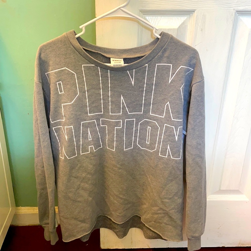Victoria Secret (Pink) long-sleeve pullover.